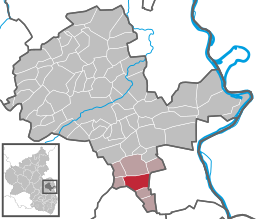 Läget för Monsheim i Landkreis Alzey-Worms