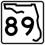 Straßenschild der Florida State Road 89