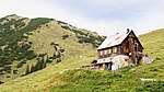 Die Plumsjochhütte im Sommer 2006