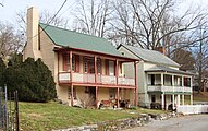 Residential Buildings, 105/107 Spring Street, built circa 1850 with Greek Revival influences