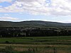 Taunus ridge and the Wehrheim village of Obernhain with the Roßkopf (centre right)