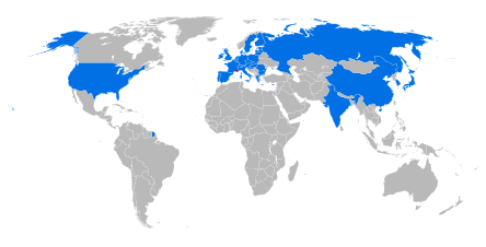 Countries participating in ITER