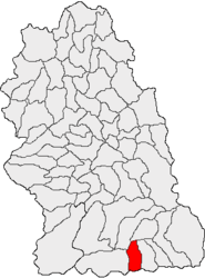 Location in Hunedoara County