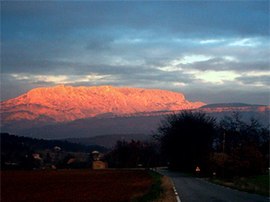 Mont St. Victoire seen from Meyreuil