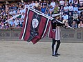 Civetta's flag bearer during the Corteo Storico