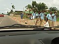 Sortie des classes en uniforme à Port-Gentil.