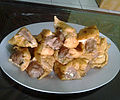 Tahu tuna. fried tofu filled with grounded tuna. A delicacy from Pacitan, East Java.