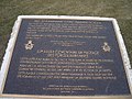 Close-up of the Bronze plaque, Caronport, SK.