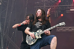 Laulaja Randy Blythe ja kitaristi Willie Adler ”With Full Force” -festivaaleilla vuonna 2007.