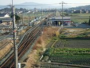 Panoramic view of the premises. The front is towards Fukuoka (Tenjin) and the back is towards Omuta.