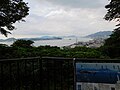 手向山山頂近くからの眺望（関門海峡・巌流島・関門橋ほか）