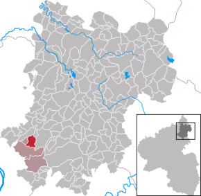 Poziția Hilgert pe harta districtului Westerwaldkreis