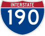 Interstate 190 marker