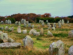 Stones in the Ménec alignment