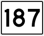 State Route 187 marker