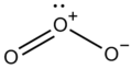 Formule développée de l'ozone, de formule brute O3