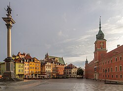 The Castle Square, located in Old Town, in 2018