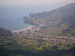 Aerial view of Bakio