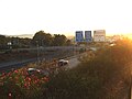 Cruce del Toril (Enlace entre la CA-34 y la A-7) visto desde la Calle Constitución de San Roque (Cádiz).