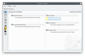 Скриншот программы Kontact