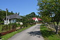 Street with local stream in Palota