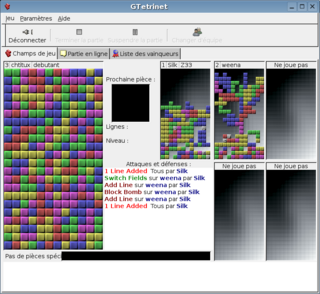 GTetrinet, client for Linux