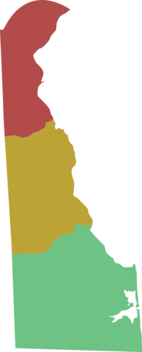 Mappa divisa per regioni