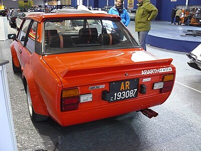 Fiat 131 Abarth, вид сзади