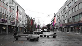 Kävelykatu Manski Kouvolan ytimessä