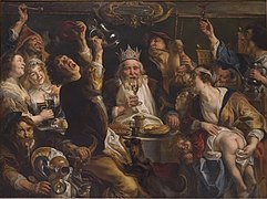 Jacob Jordaens, Król pije, ok. 1638