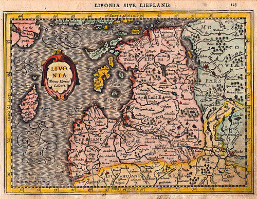 Eesti- ja Liivimaa umbes 1630. aasta kaart