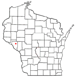 Location of Gilmanton, Wisconsin