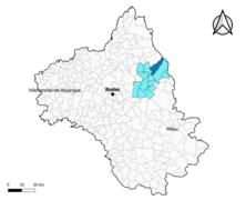 Prades-d'Aubrac dans le canton de Lot et Palanges en 2020.