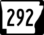 Highway 292 marker