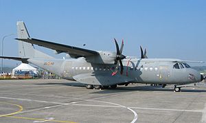 Casa C-295 der spanischen Luftwaffe in Payerne