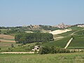 Panorama di Grazzano Badoglio vista dalla piana del Monferrato