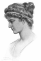 Fantasieportret van Hypatia