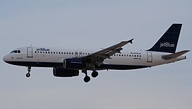 Airbus A320-232 борт N536JB в 2008 году