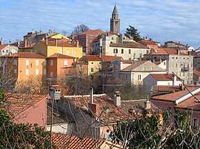 Pogled na staro mestno jedro Labina