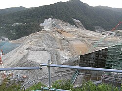 土砂積み上げの様子