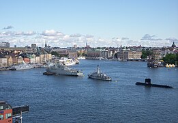 La vue de Saltsjön depuis Nytorgsgatan 7 le 19 juin 2010