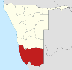 Karte ǁKharas in Namibia