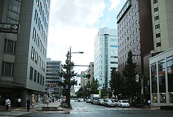 鍛冶町の街並み（浅香通り）