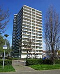 Oranjepleinflat, zuidwestzijde