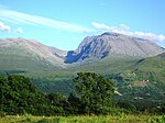 Photo montrant la face nord du Ben Nevis.