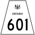 Highway 601 marker