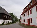 Ehemalige Schmiede und Gasthof mit Poststation in Schweinerden (Panschwitz-Kuckau) im Zuge der Via Regia bei Bautzen in der sächsischen Oberlausitz