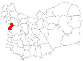 Location in Tulcea County