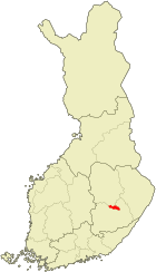 Lage von Varkaus in Finnland