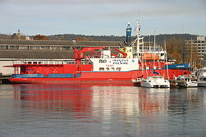 Astrolabe i Franklin Wharf i Hobart, Tasmanien, Australien